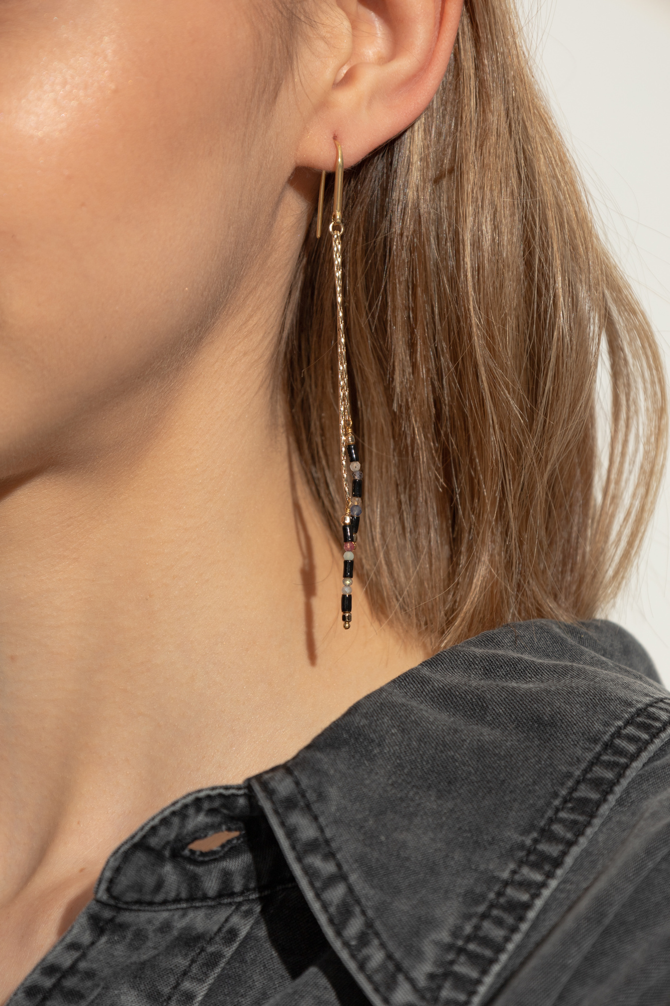 Gold Earrings with Colorful Isabel Marant Earrings Isabel Marant Vitkac Canada